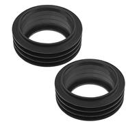 Be In Your Mind 2PCS Flush Pipe Connector Rubber Sleeve Seal for 48-50mm Flush Pipe 58-60mm Drain Pipe Toilet Inlet Flush Valve Flush Pipe Tube Toilet Accessory