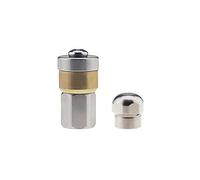 Be In Your Mind 2Pcs G1/8 Sewer Jet Nozzle, Fit for Pressure Washer Hose Jet Cleaning Drain (1 Front 3 Rear and Rotating 3 Rear)