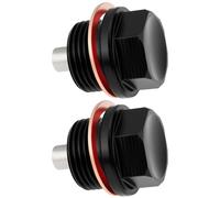 Be In Your Mind 2Pcs M20x1.5 Magnetic Sump Plug with Gaskets Oil Drain Plug for Cars Motorcycles Black