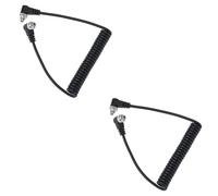 Be In Your Mind 2Pcs PC Flash Cable Spiral Cable Up 30-100cm for Connecting The Camera and Flash