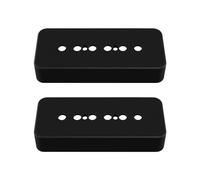 Be In Your Mind 2PCS Plastic Guitar Pickup Covers Compatible with P90 Soapbar-style 50mm Pole Spacing Pickup Cover Compatible with LP/SG Electric Guitar, Black