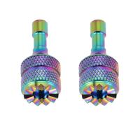 Be In Your Mind 2pcs Rainbow Aluminum Alloy Thumb Sticks Compatible with DJI RC RC 2 Controller Joysticks Anti-Slip