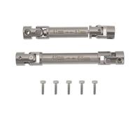 Be In Your Mind 2Pcs RC Car Driveshaft Front and Rear Drive Shaft Metal Compatible with Redcat Ascent-18 1/18 RC Crawler Upgrades Parts Sliver