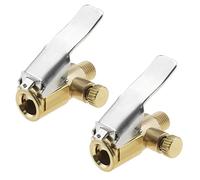 Be In Your Mind 2Pcs Tire Pump Valve Adapter Replacement Car Valve Lever Plug Brass Tyre Valve Air Pump Clip Accessories for Cars Trucks