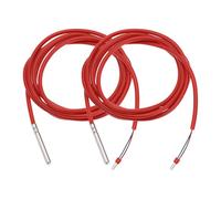 Be In Your Mind 2pcs Waterproof NTC10K Thermistor Temperature Sensor Probes -50°C To +200°C Suitable For Heating And Controlling Solar Systems Heating Air Conditioning Ventilation Technology 2m Wire