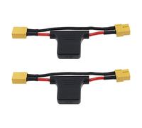 Be In Your Mind 2PCS XT60 Male to XT60 Female Extension Cable with 30A Fuse 14AWG Silicone Wire for Electric Bikes Drone RC Car Quadcopter Battery Charger