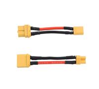 Be In Your Mind 2Pcs XT60 to XT30 Extension Wire XT60 Male to XT30 Female/ XT60 Female to XT30 Male RC Connector Adapter for Lithium Battery Micro FPV Drone (14AWG, 50mm Length)