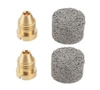 Be In Your Mind 2Sets 1.0mm Brass Foam Cannon Orifice Nozzle Tips with Foam Maker Suitable for Snow Foam Lance Replacement Parts 3000 PSI
