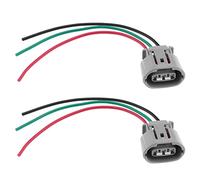Be In Your Mind 2x 3 Pin Alternator Plug Connector Wire Harness Replacement 6189-0443 Compatible with Toyota Compatible with Lexus Alternator Connector 3 Pin Plug Prewired