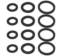 Be In Your Mind 30PCS Flat Rubber O-Ring Washers 1/2, 3/4, 1 inch Water Pipe EPDM Rubber Seals Gasket for Garden Water Connections Sink Washing Machine Sealing Washer
