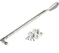 Be In Your Mind 325mm Casement Window Stay Casement Fastener Adjuster Pull Lock Catch with Fittings Silver Iron