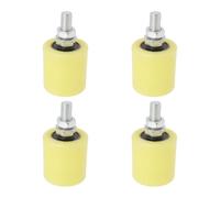 Be In Your Mind 4 Pcs 2" Nylon Slide Gate Guide Roller Roller Bearing Guiding Wheel for Electric Doors Sliding Doors Nylon Clamp Wheels Iron Doors with 6201 Bearing