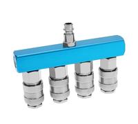Be In Your Mind 4-Way Distributor Connection 1/4 Inch PT Compressed Air Distributor Compressed Air Quick Couplings