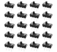 Be In Your Mind 40Pcs 6Pin 2mm DPDT Micro Slide Switch MSS22D18G2 Suitable for 2.54 x 2.54mm European Perforated Board