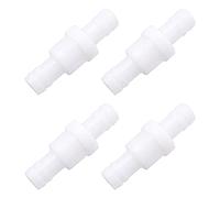 Be In Your Mind 4Pcs 12mm One Way Check Valve One-Way Air Water Gas Check Valve Plastic One Way Non Return Check Valve for Water Treatment Air Purification