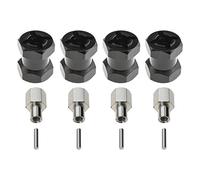 Be In Your Mind 4Pcs 12mm RC Wheel Hub Hex Extenders 15mm Extension Hex Drive Adapter Combiner Coupler Fit for 1/10 Remote Control Crawler Car