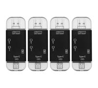 Be In Your Mind 4Pcs 6 in 1 USB Type-C SD Micro SD OTG Card Reader for Computer/PC/Laptop SD/TF Card