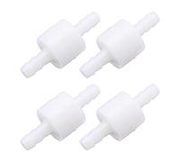 Be In Your Mind 4Pcs 6mm One Way Check Valve One-Way Air Water Gas Check Valve Plastic One Way Non Return Check Valve for Water Treatment Air Purification