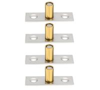 Be In Your Mind 4Pcs 8mm Sliding Door Guide Locator Stainless Steel Drawer Soppers for Wooden Door Moving Doors Glass Barn Doors Sliding Doors 8x14mm