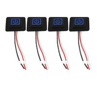 Be In Your Mind 4pcs DC 5V-15V 3 Gear Temp Control Waterproof Silicone Button Heating Clothes Switch Suitable for Electric Heating Clothes Electric Heating Belt