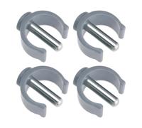 Be In Your Mind 4Pcs Walker C-clamp C-type Buckle Accessories Compatible with Aidapt Commode Walker Perch Stool 22mm Tube 25mm Pin Length Grey