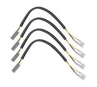 Be In Your Mind 4x Turn Signal Wiring Adapter Compatible with Yamaha Plug Adapter Motorcycle Turn Signal Adapter Cable Approx. 22.5cm/8.86inch