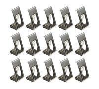 Be In Your Mind 50Pcs 3D Printer Hot Bed Glass Platform Securing Clips Holder Photography Picture Frame Metal Spring Turn Clamps Silver Tone