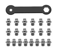 Be In Your Mind 50Pcs Bike Pedal Screws with Torx Wrench Bicycle Pedal Bolts Screw Bike Pedals Anti Skid Nails Bike Accessories M4x4.4mm Steel