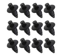 Be In Your Mind 50Pcs Vehicle Bumper Side Skirt Sills Trim Clips Plastic Push-Type Rivets Fasteners 96057846 Fits 7mm Hole Black Plastic