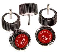 Be In Your Mind 5pcs Flap Wheel Disc Abrasive Wheel Sanding Disc Grinder Bits 80 Grit 50mm Diameter 6mm Shank for Drill