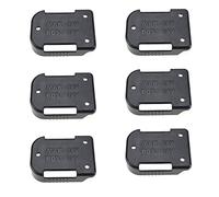 Be In Your Mind 6PCS Battery Storage Rack Battery Holder Mount Case Battery Dock Holder Compatible with Makita 18V Compatible with Bosch 18V Li-ion Battery Black