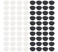 Be In Your Mind 80Pcs 20mm Hole Plugs for Technical Holes Blinding with The Round Section Interiors Equipping Furniture Plastic Blanking Inserts Masking Finishing Black White