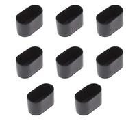 Be In Your Mind 8Pcs Oval Table Chair Leg Tip, Flexible Rubber Like Cover Anti-scratch Furniture Floor - 40x20mm (Black)