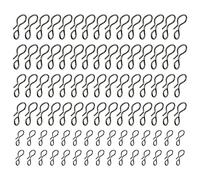 Be In Your Mind 90PCS Fly Fishing Snaps Stainless Steel No Knot Fast Change Fly Hook Lure Snaps Fishing Links Connectors Fishing Tool for Hanging Lures Fishing Hooks 3 Sizes