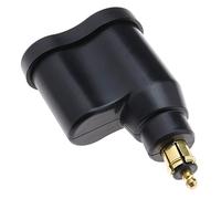 Be In Your Mind Car USB Adapter Cigarette Lighter Compatible with Hella DIN Plug Motorcycle Dual USB Charger 12-24V 3.3A Power Adapter for Smart Phones Tablets GPS Cameras