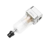Be In Your Mind G1/4 Inch Air Line Filter Water Oil Separator Moisture Trap Cleaner AF2000-02 Particle Filter Water and Oil Separator for Air Line, 750L/min Handle Drain