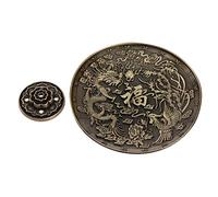 Be In Your Mind Lotus Incense Sticks Holder Incense Burner Holder with Dragon and Phoenix Ash Catcher for Home Bedroom Living Room Office Hotel Cafe Yoga Sauna