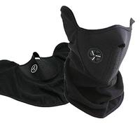 Be In Your Mind Neck Warmer 3D Winter Face Mask Half Balaclava Neck Gaiter Air-permeable Face Shield UV Dust Protection Black for Ski Cycling Running