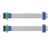 Be In Your Mind PCI-E 1X Riser Card Extender Male to Female Ribbon Flex Relocate Cable for 1U 2U Height Chassis, 20cm