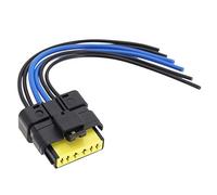 Be In Your Mind Rear Tail Light Wired Plug Connector Harness Cable 6 Pin Compatible with Clio Mk3 2005-2012 20cm Rear Light Replacement Assemblies