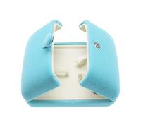 Be In Your Mind Velvet Bangle Case Double Open Bracelet Box Jewelry Gift Organiser Square Display Holder for Proposal Engagement Wedding Jewelry Gift 10x10x4cm Blue