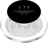 Be Joyful In Hope Romans 12:12 Christian Faith Prayer Bible PopSockets PopGrip for MagSafe