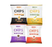 Be Keto Chips Variety Pack 4x 30g | Low Carb Crisps High Protein Snack | Only 4.3-5.9g Carbs per Pack | 12g Protein | Gluten Free | Keto Friendly Snacks | 4 Flavours | Crispy & Crunchy | 4 Packs