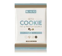 Be Keto Cookie 50g - Coconut & Almond - Gluten Free, Low Carb, High Protein - Keto Friendly, No Added Sugar - Soft Baked Diet Snack High Quality Fat Source