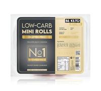 Be Keto Gluten Free Buns 100g - Low Carb, High Protein, High Fibre - Keto Friendly, No Added Sugar - Ready to Eat (2 Buns)