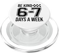 Be Kind 6-7 Minimalist Love Six Seven Kindness Positive PopSockets PopGrip for MagSafe