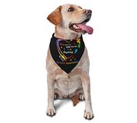 Be Kind Autism Awareness Day in A World Where You Can Be Anything Spring Dog Bandanas Boy Bulk Puppy Kerchief Adjustable Soft Triangle Bibs Accessories for Small Medium Large Dogs Cats White