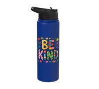Be Kind Autism Awareness Mom Dad Parent - Kindness Matters Stainless Steel Insulated Water Bottle