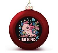 Be Kind Autism Axolotl Christmas Baubles Personalised Xmas Tree Ornaments Balls Holiday Party Favor Home Decor