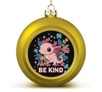 Be Kind Autism Axolotl Christmas Baubles Personalised Xmas Tree Ornaments Balls Holiday Party Favor Home Decor